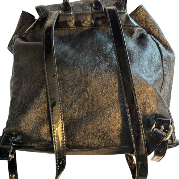 Guess Backpack in Black embossed leather main image 13